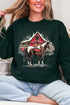 Snowy Stable Christmas Ecosmart Crewneck Sweatshirt