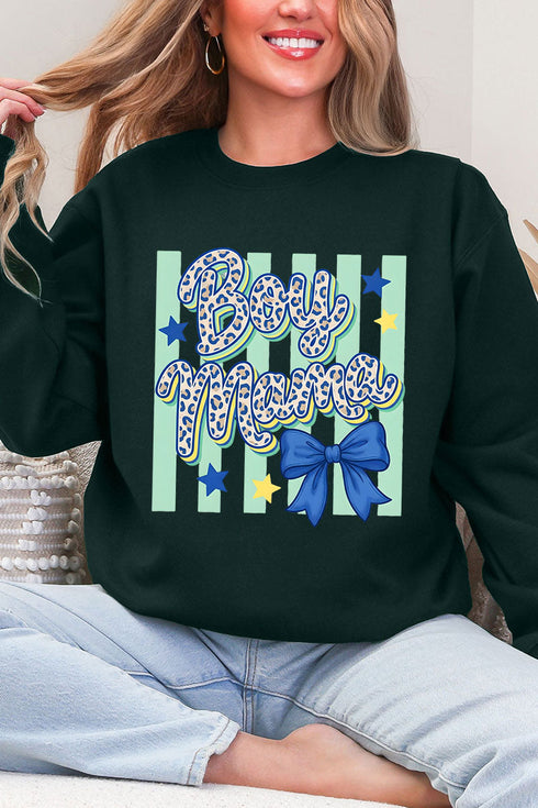 Wild Ones Boy Mama Ecosmart Crewneck Sweatshirt