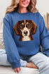 Faux Yarn Dachshund Ecosmart Crewneck Sweatshirt
