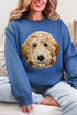 Faux Yarn Goldendoodle Ecosmart Crewneck Sweatshirt