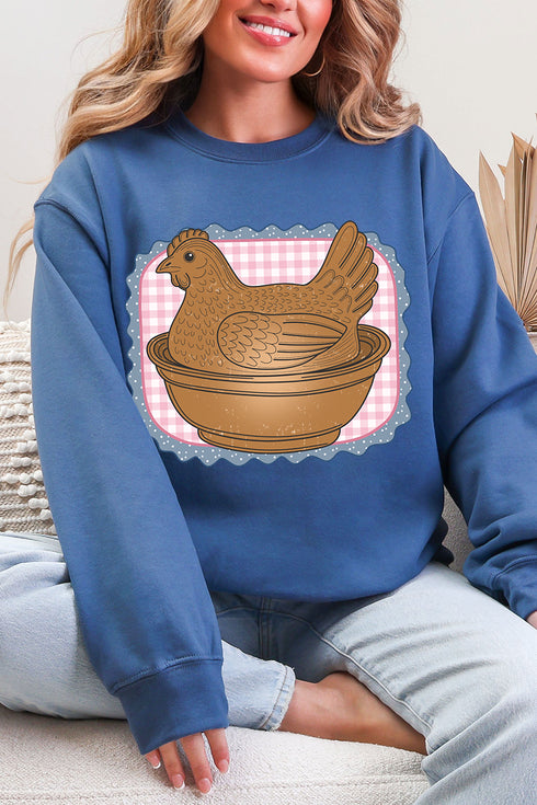 Hen & Home Ecosmart Crewneck Sweatshirt