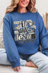 Monochromatic Jesus All Along Ecosmart Crewneck Sweatshirt