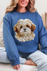 Faux Yarn Shih Tzu Ecosmart Crewneck Sweatshirt