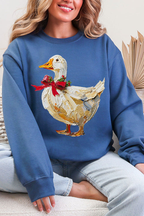 The Painted Goose Coquette Ecosmart Crewneck Sweatshirt