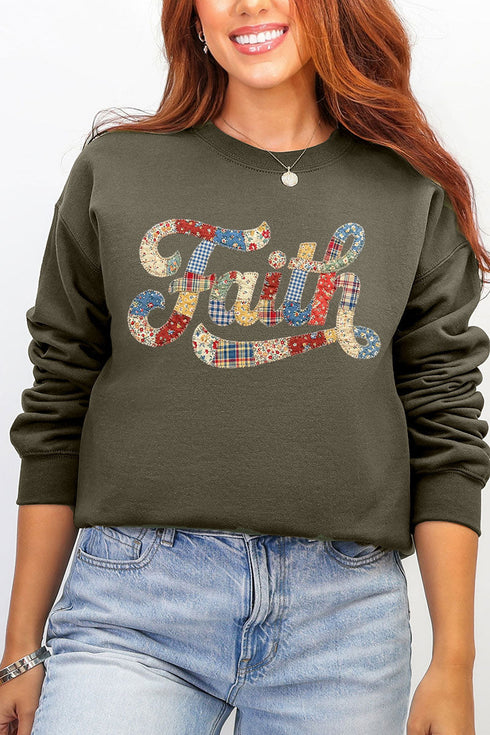Faith Sewn Sweet Ecosmart Crewneck Sweatshirt