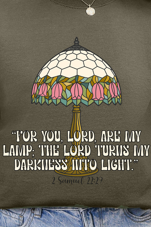 For You, Lord, Are My Lamp Ecosmart Crewneck Sweatshirt