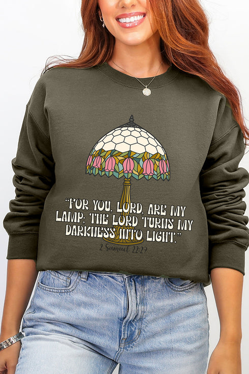 For You, Lord, Are My Lamp Ecosmart Crewneck Sweatshirt
