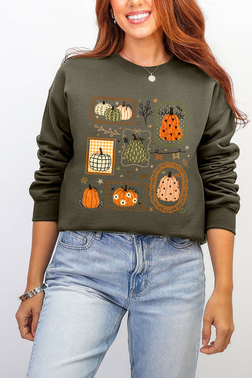 Lovely Gourd Doodles Ecosmart Crewneck Sweatshirt