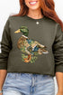 Patchwork Mallard Ecosmart Crewneck Sweatshirt