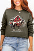 Snowy Stable Christmas Ecosmart Crewneck Sweatshirt