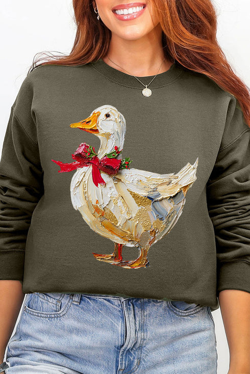 The Painted Goose Coquette Ecosmart Crewneck Sweatshirt