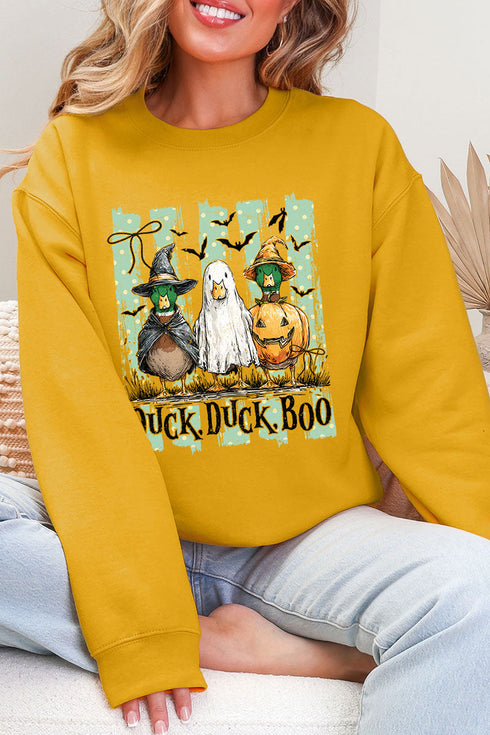 Duck, Duck, Boo Ecosmart Crewneck Sweatshirt