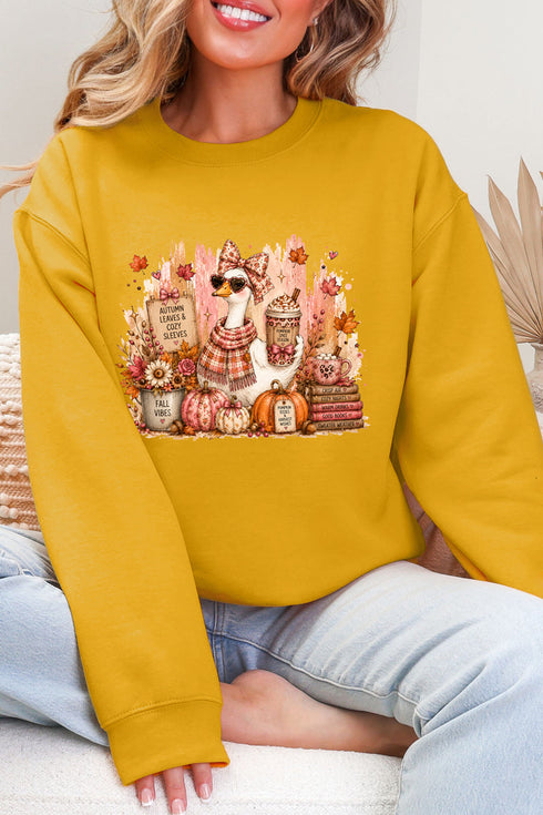 Goose Fall Vibes Ecosmart Crewneck Sweatshirt