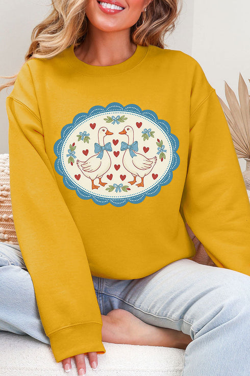 Goosey Little Love Ecosmart Crewneck Sweatshirt