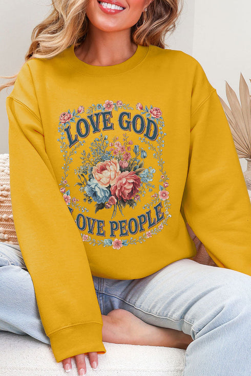Old Garden Love God Ecosmart Crewneck Sweatshirt