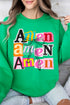 Stacked Amen Coquette Ecosmart Crewneck Sweatshirt