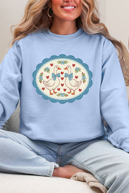 Goosey Little Love Ecosmart Crewneck Sweatshirt