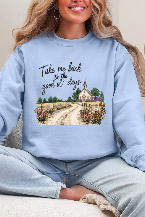 Take Me Back Ecosmart Crewneck Sweatshirt