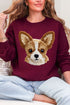 Faux Yarn Chihuahua Ecosmart Crewneck Sweatshirt