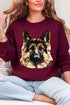 Faux Yarn German Shepherd Ecosmart Crewneck Sweatshirt