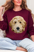 Faux Yarn Goldendoodle Ecosmart Crewneck Sweatshirt