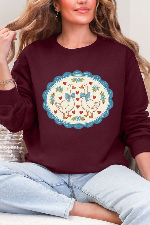 Goosey Little Love Ecosmart Crewneck Sweatshirt