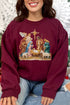 The Painted Nativity Scene Ecosmart Crewneck Sweatshirt