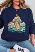 Faux Yarn Walking On Water Ecosmart Crewneck Sweatshirt
