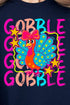 Gobble Doodle Turkey Ecosmart Crewneck Sweatshirt
