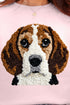 Faux Yarn Beagle Ecosmart Crewneck Sweatshirt