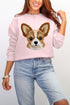 Faux Yarn Chihuahua Ecosmart Crewneck Sweatshirt