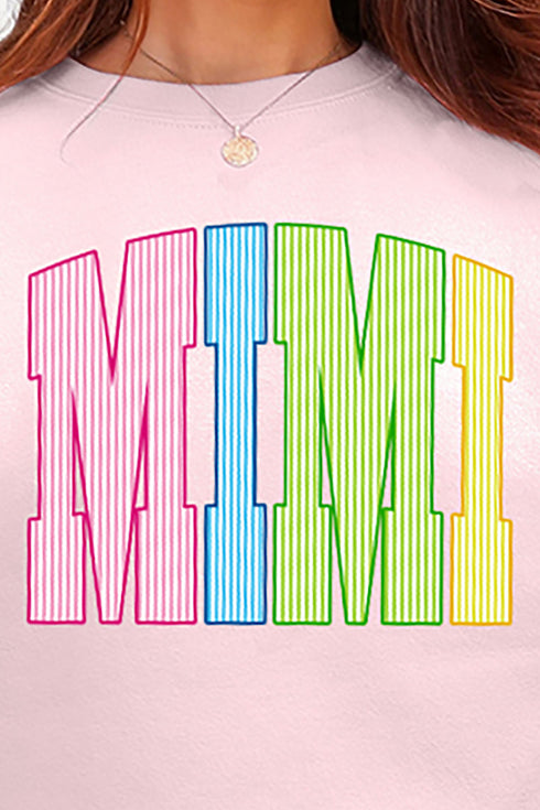 Color Me Loved Mimi Ecosmart Crewneck Sweatshirt