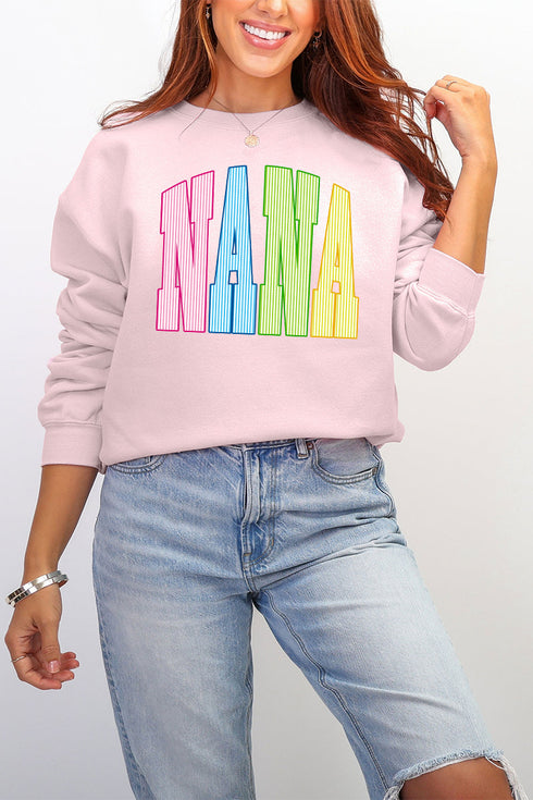 Color Me Loved Nana Ecosmart Crewneck Sweatshirt