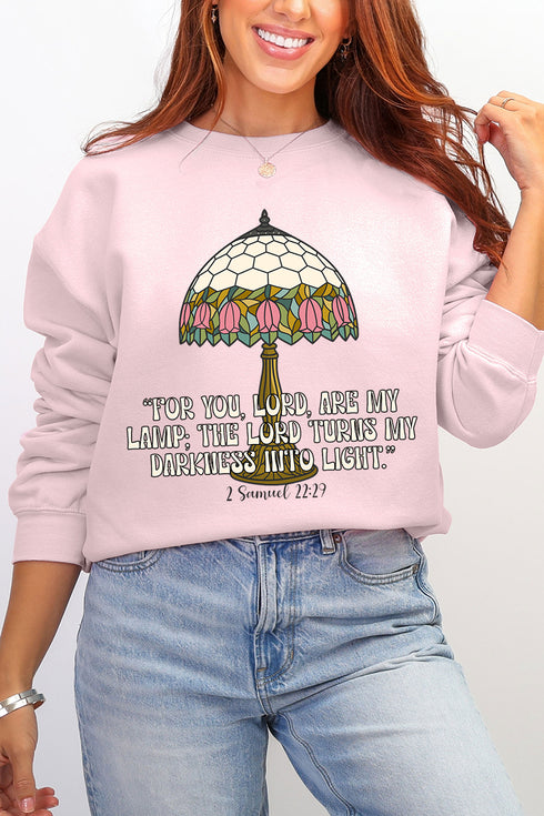 For You, Lord, Are My Lamp Ecosmart Crewneck Sweatshirt