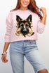 Faux Yarn German Shepherd Ecosmart Crewneck Sweatshirt