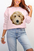 Faux Yarn Goldendoodle Ecosmart Crewneck Sweatshirt