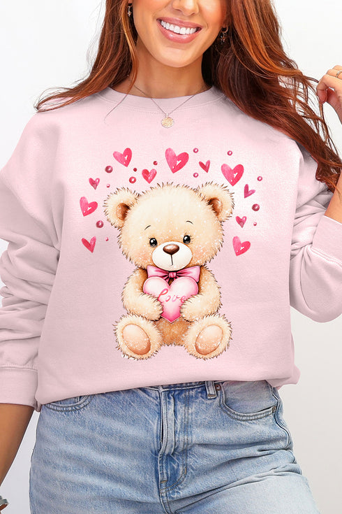 Teddy In Love Ecosmart Crewneck Sweatshirt