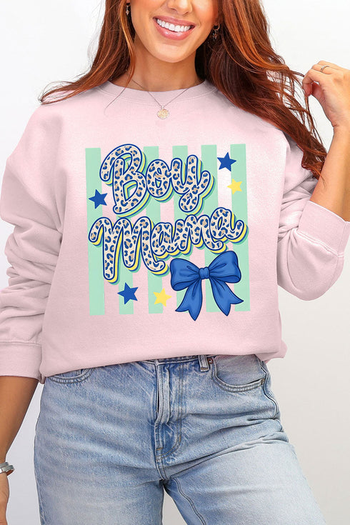 Wild Ones Boy Mama Ecosmart Crewneck Sweatshirt