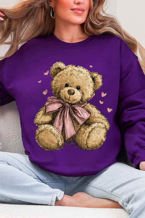 Be Mine Bear Ecosmart Crewneck Sweatshirt