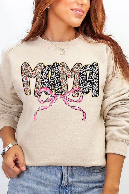 Bubble Mama Ribbon Ecosmart Crewneck Sweatshirt