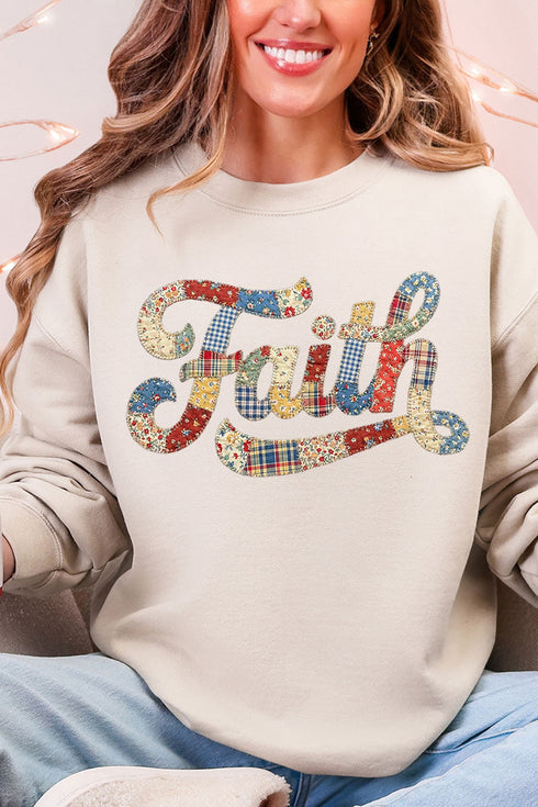 Faith Sewn Sweet Ecosmart Crewneck Sweatshirt
