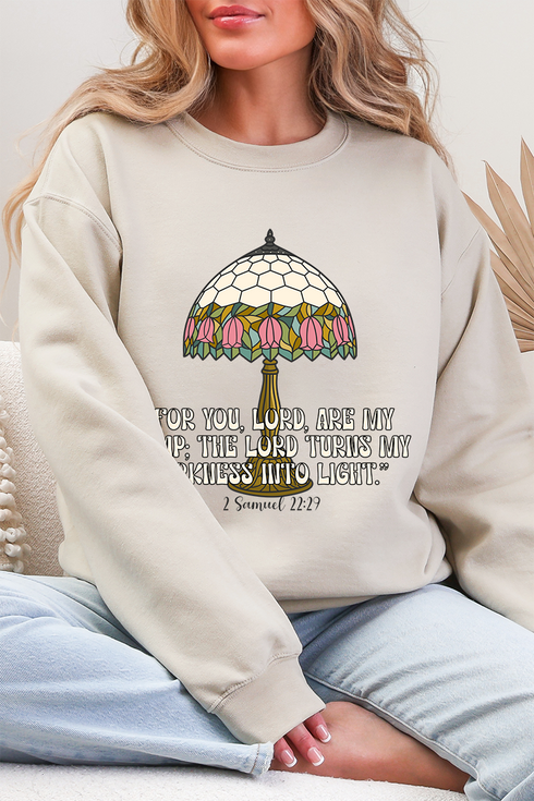 For You, Lord, Are My Lamp Ecosmart Crewneck Sweatshirt