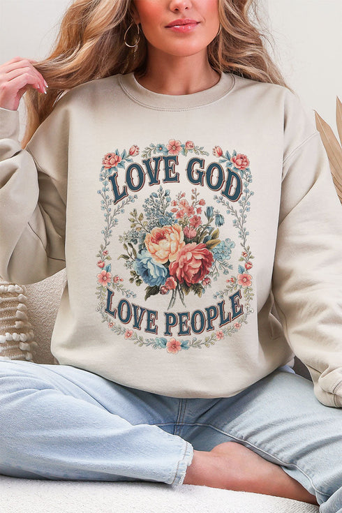 Old Garden Love God Ecosmart Crewneck Sweatshirt