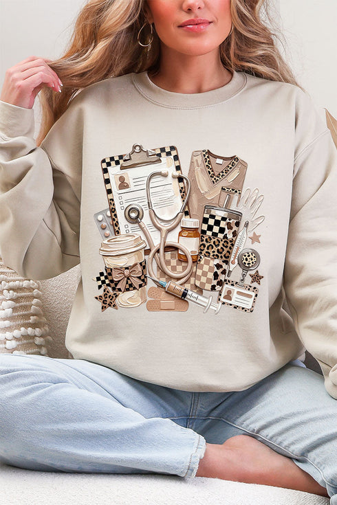On Call In Style Ecosmart Crewneck Sweatshirt