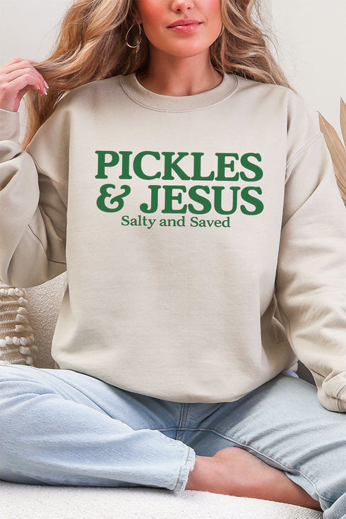 Pickles & Jesus Ecosmart Crewneck Sweatshirt