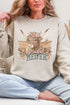 Prayin' Heifer Ecosmart Crewneck Sweatshirt