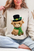 Shamrock & Moo Faux Yarn Ecosmart Crewneck Sweatshirt