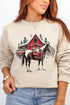 Snowy Stable Christmas Ecosmart Crewneck Sweatshirt
