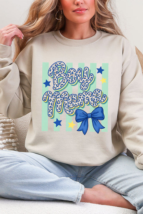 Wild Ones Boy Mama Ecosmart Crewneck Sweatshirt