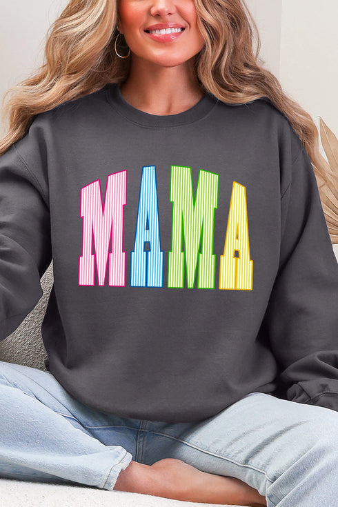 Color Me Loved Mama Ecosmart Crewneck Sweatshirt
